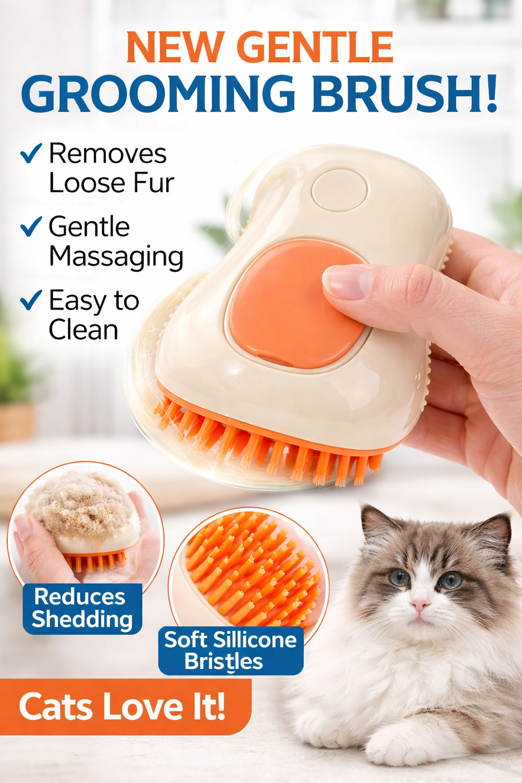 Shop our best seller: The 3 in 1 Pet Grooming Brush